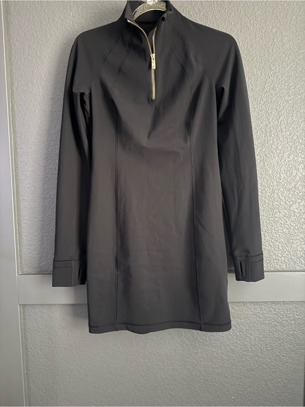 LULULEMON • Define black dress - small - long sleeve 1/4 zip